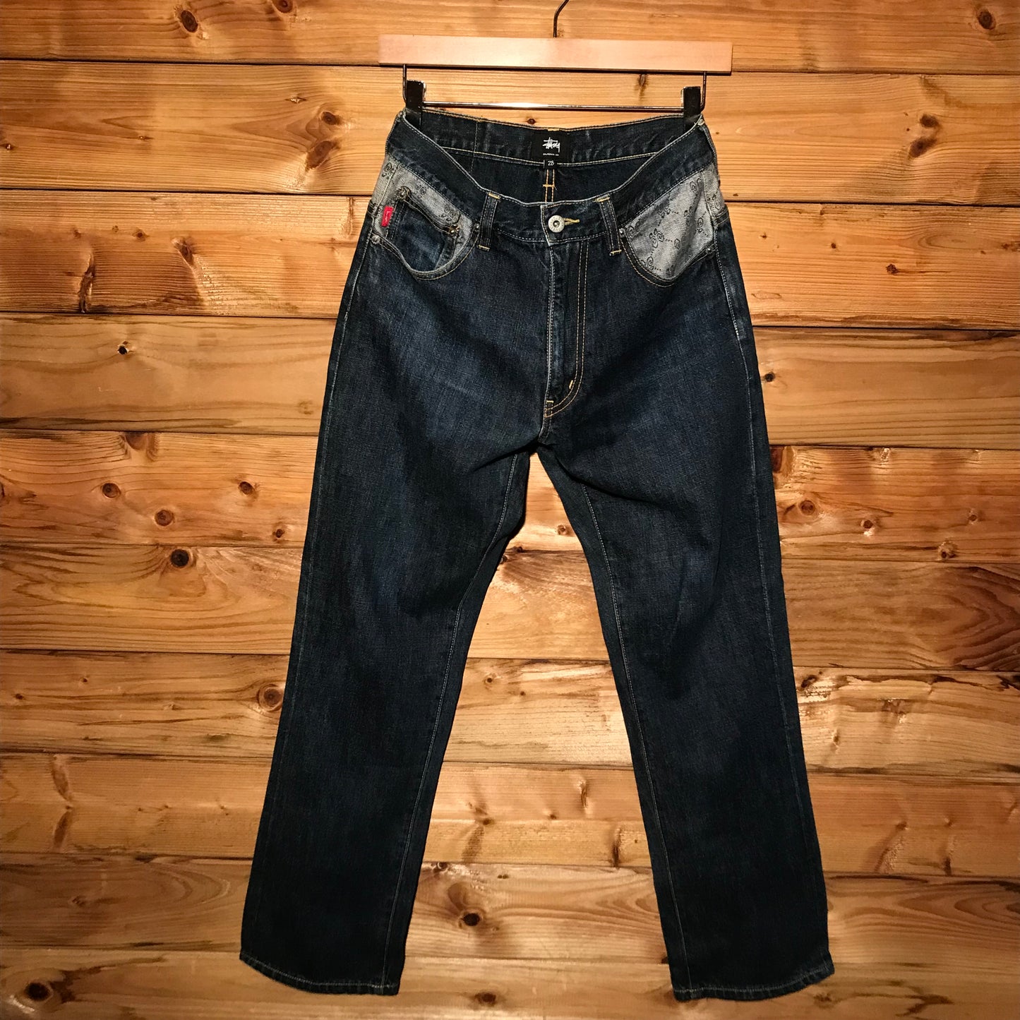 Stüssy Rough And Rugged Link Monogram Waist denim jeans