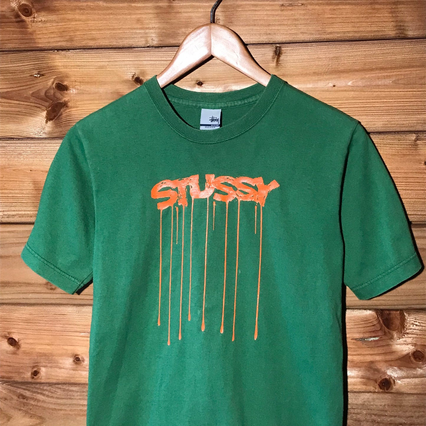 Stüssy Paint Drip Spellout t shirt