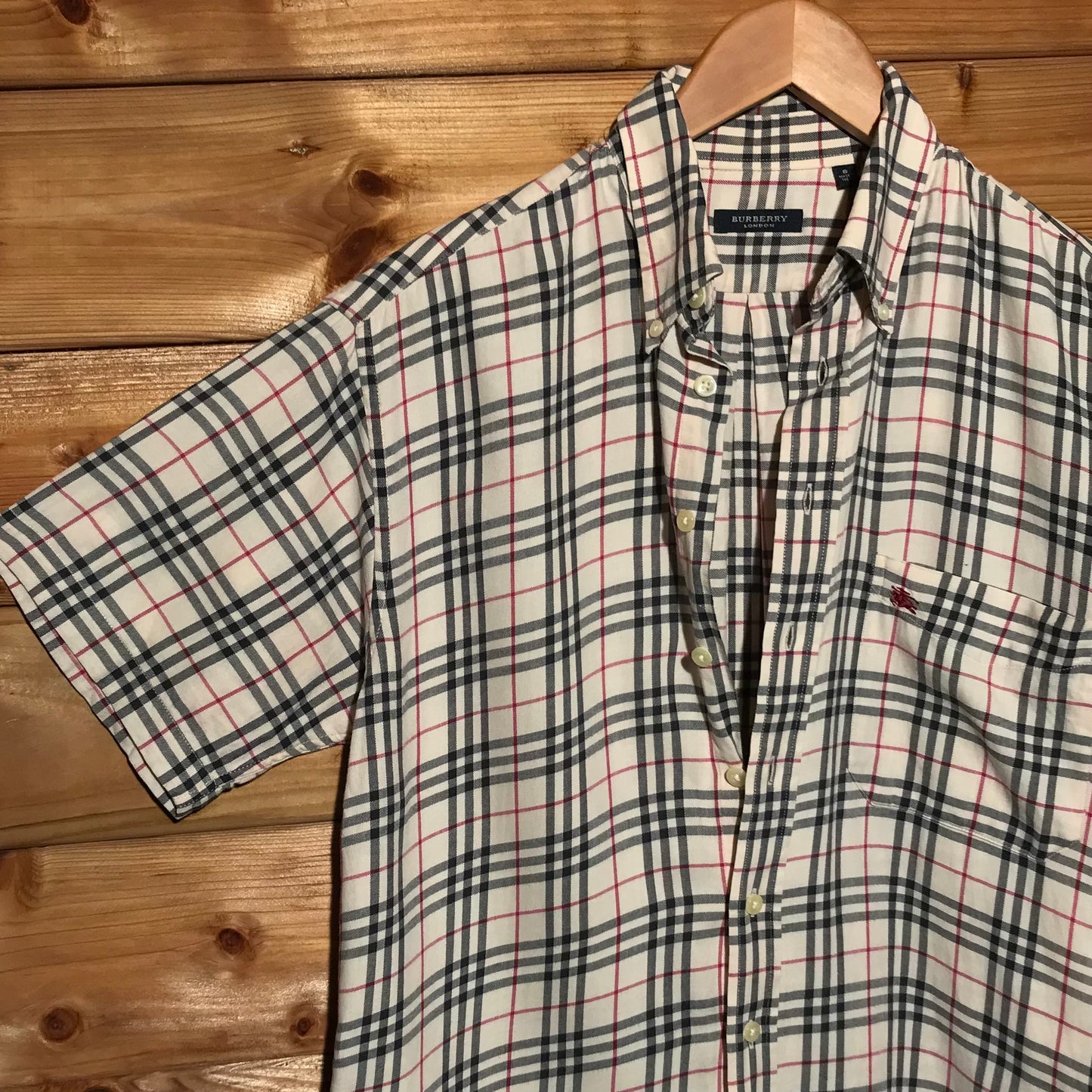 Burberry Nova Check Pattern short sleeve button up shirt