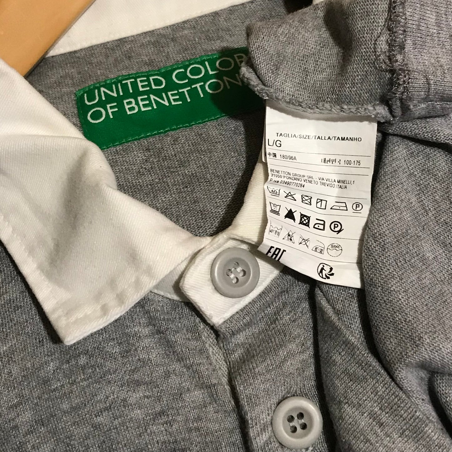 United Colors of Benetton Rugby long sleeve polo t shirt