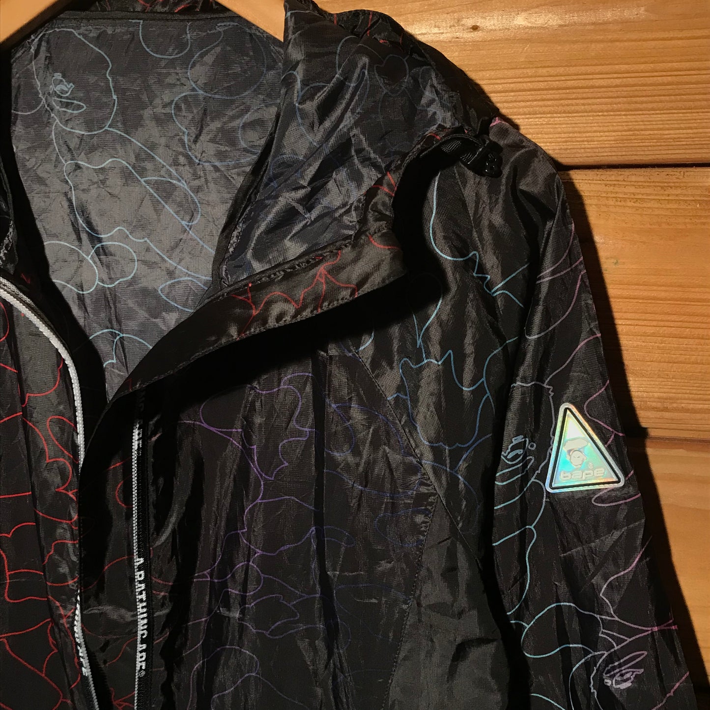 Bape, A Bathing Ape Pencil Neon Camo jacket