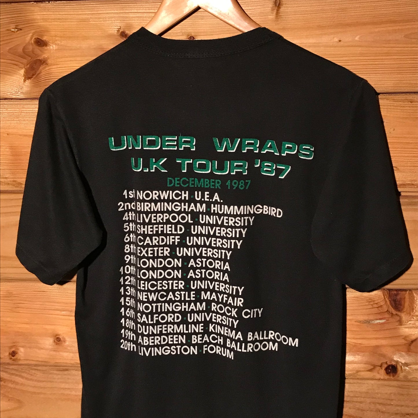 1987 Big Country Under Wraps UK Tour t shirt