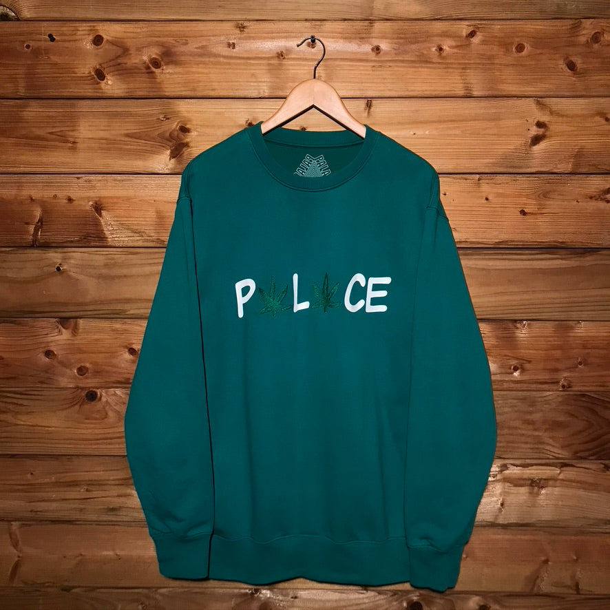 2019 Palace Pwlwce Weed Leaf Spellout sweatshirt