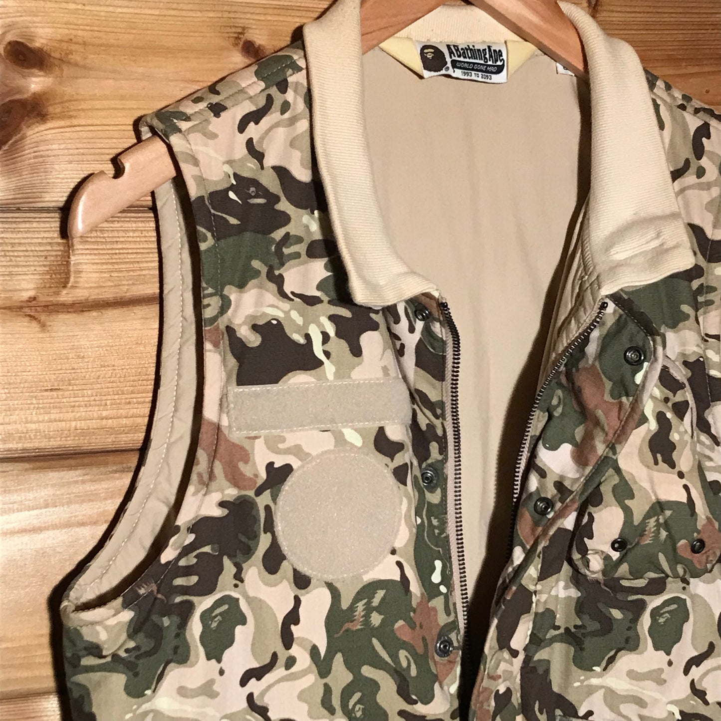 Bape, A Bathing Ape BDU Ghost Camo AOP gilet jacket