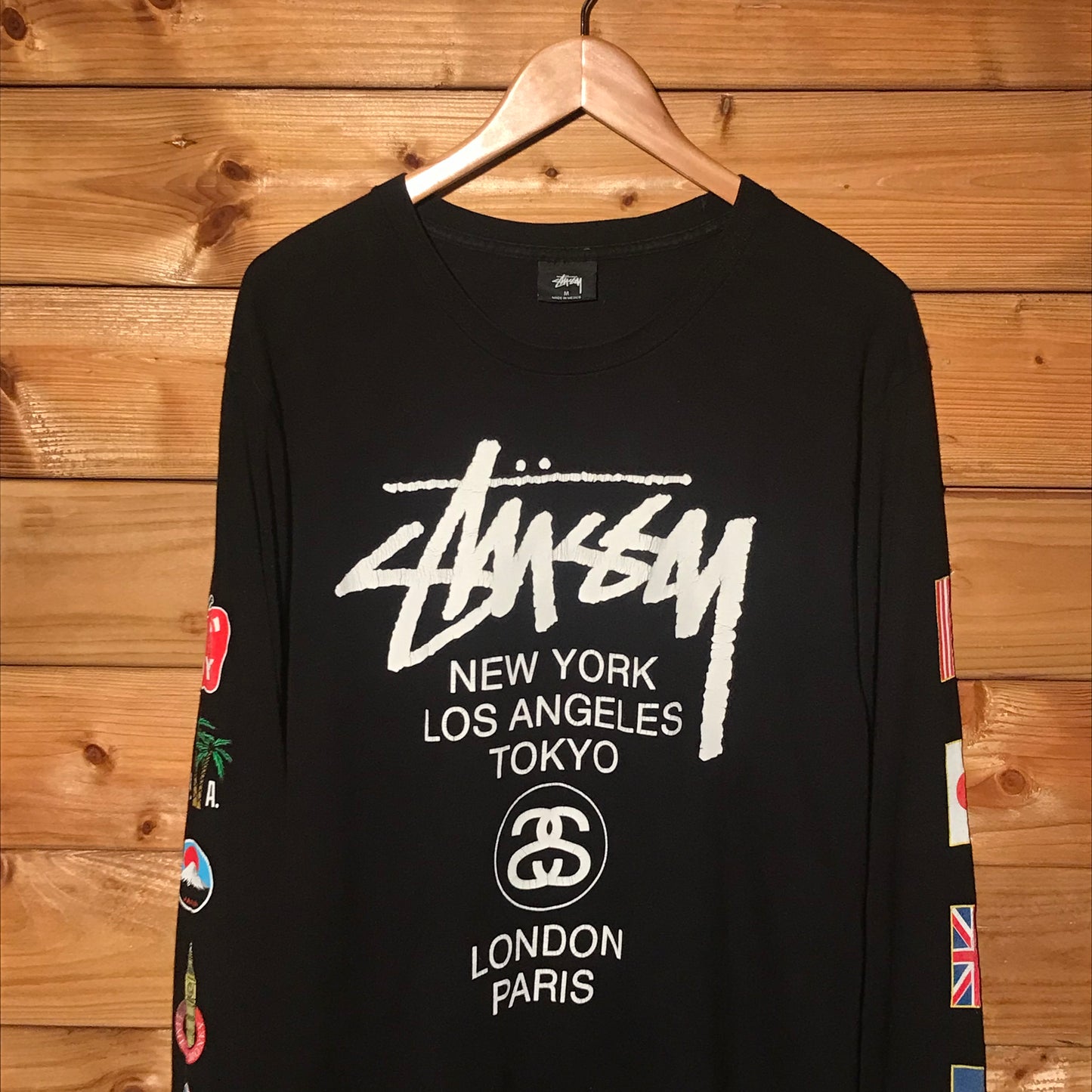 Stüssy International Flags long sleeve t shirt