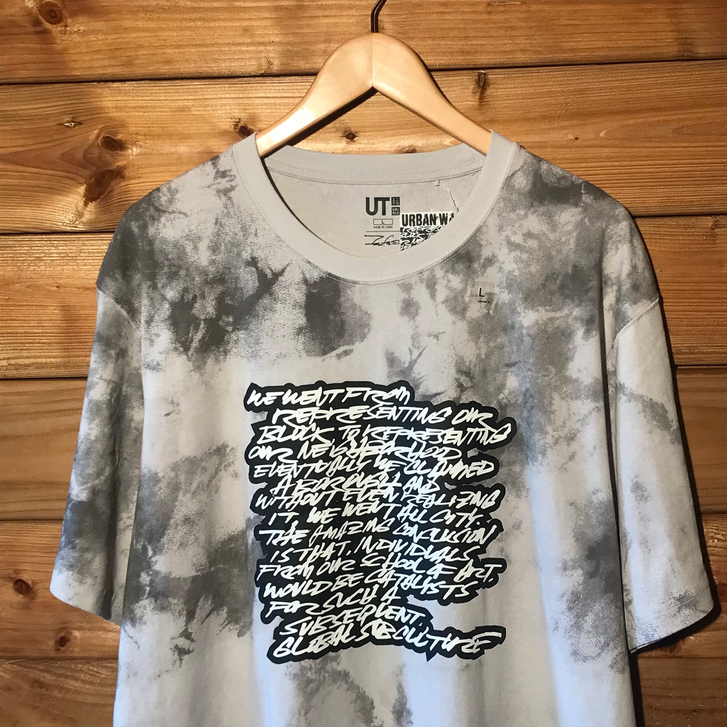 Uniqlo x Futura Labs Script t shirt