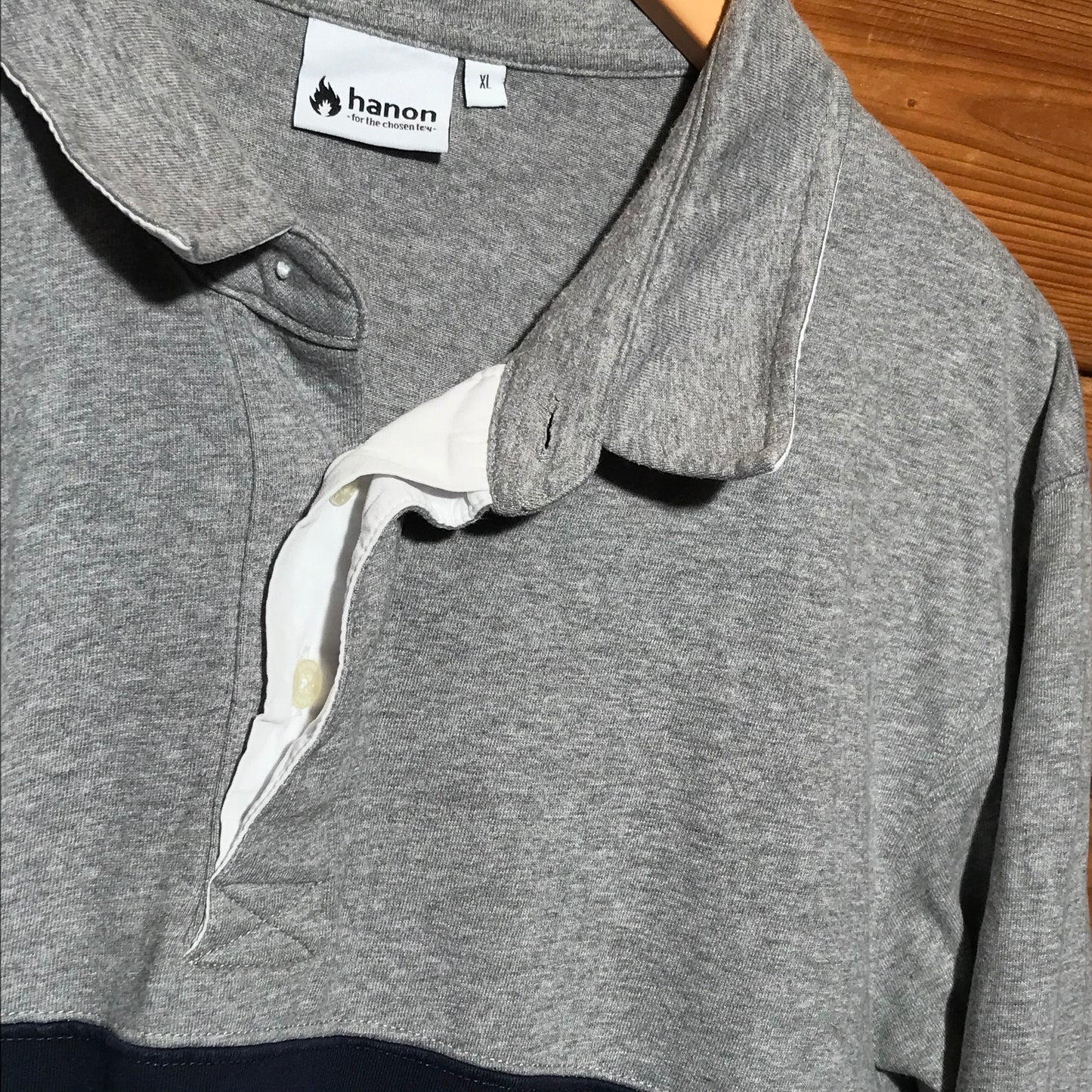 Hanon Spellout long sleeve polo t shirt