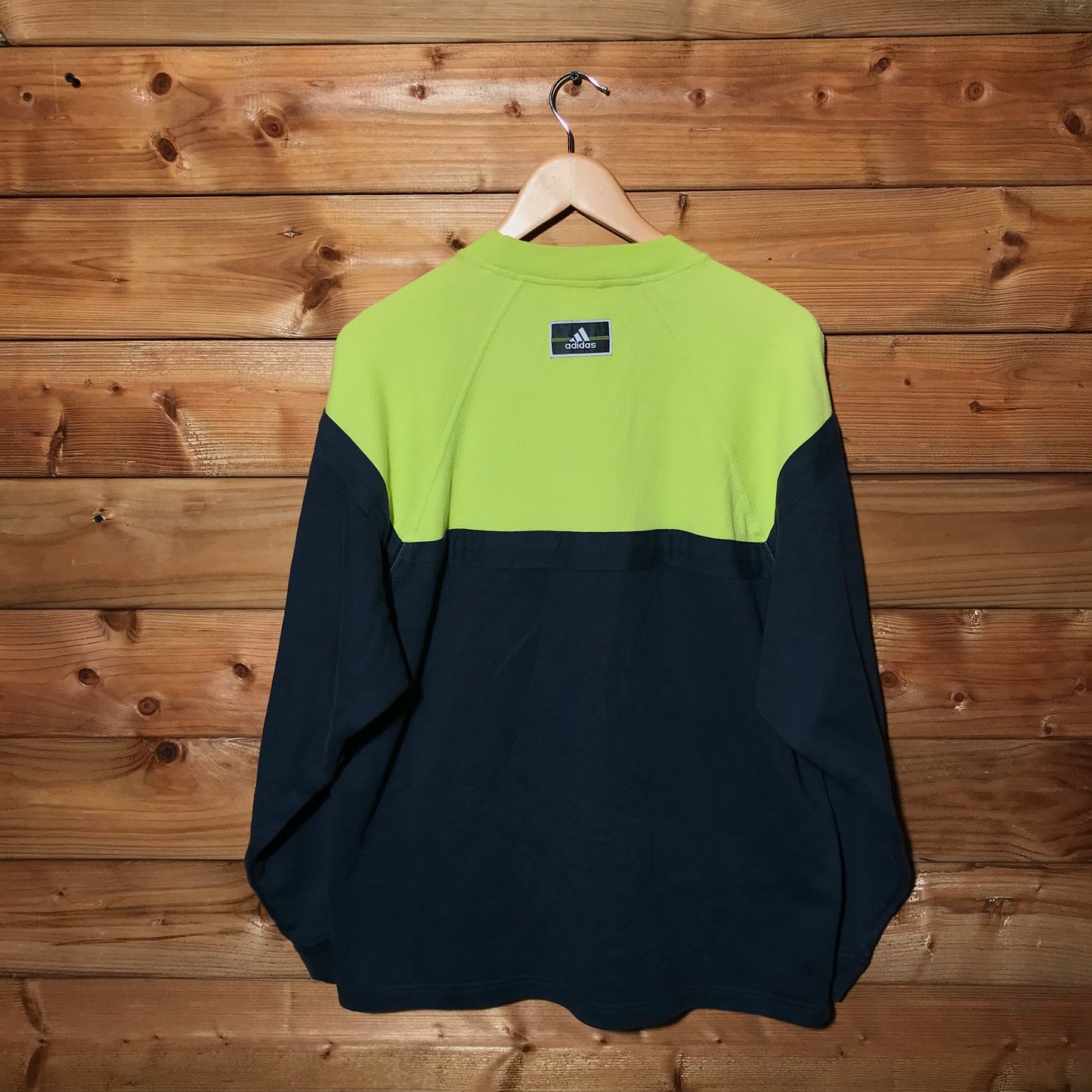 90s Adidas Striped Split sweatshirt