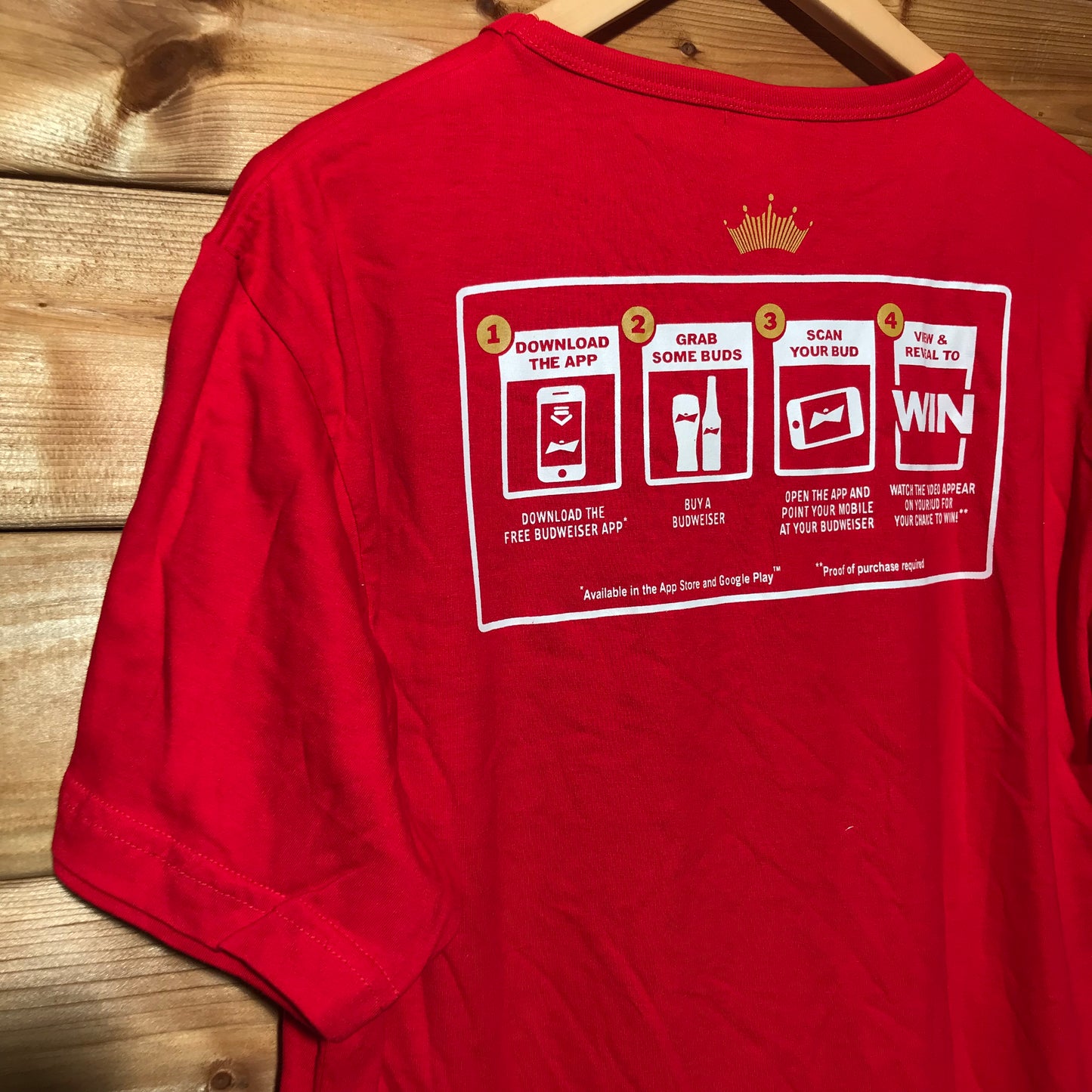 Budweiser App Promo t shirt