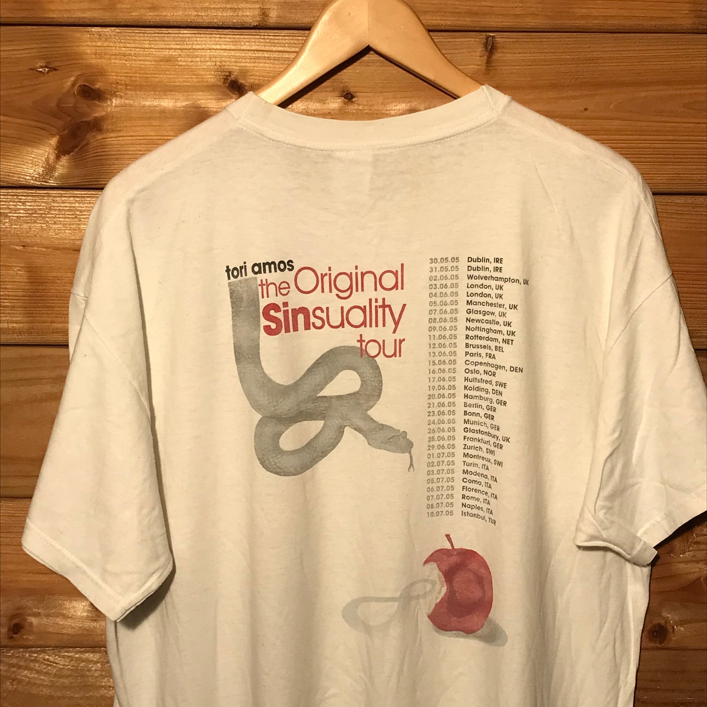 2005 Tori Amos Original Sinsuality tour t shirt