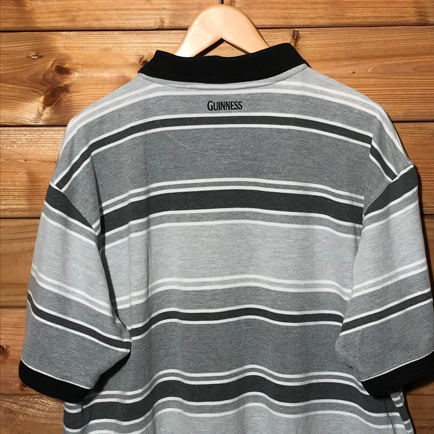 Guinness Striped polo t shirt