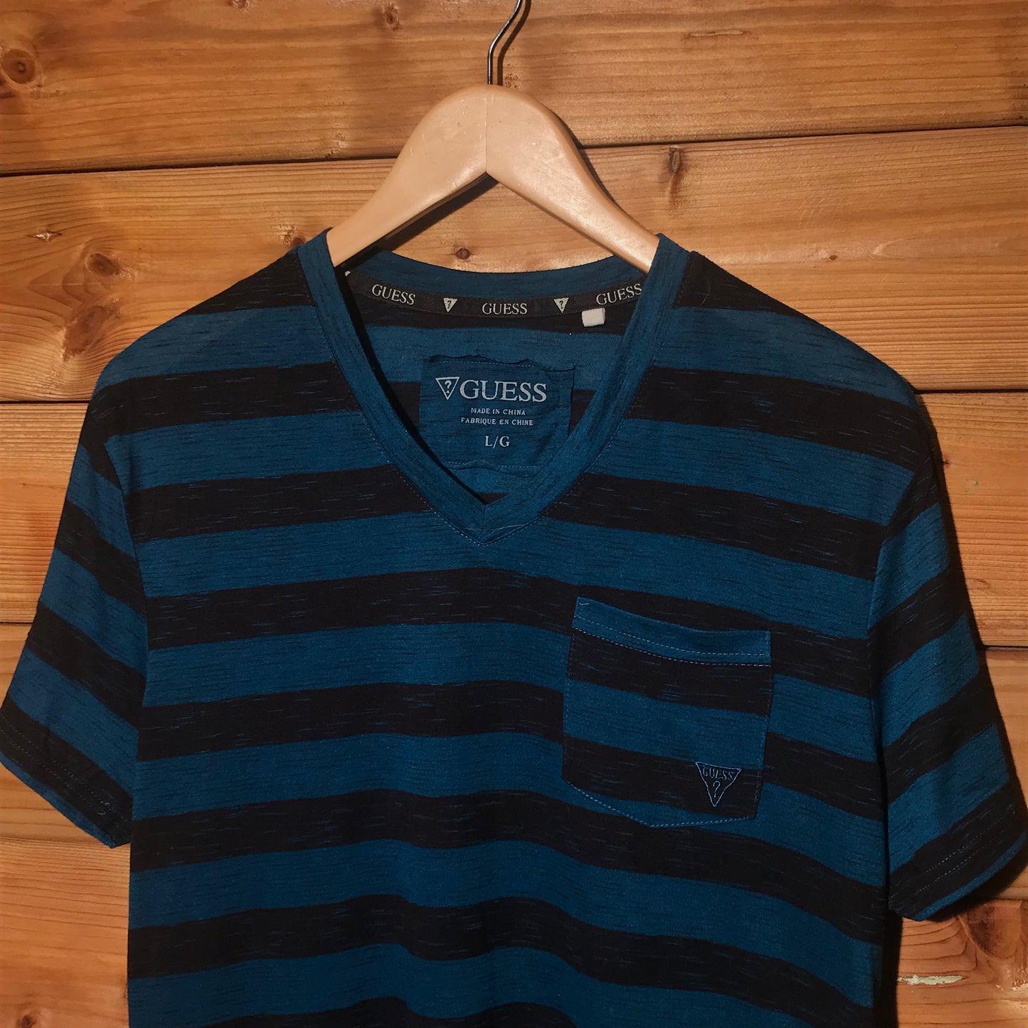 Guess Striped Pocket t shirt