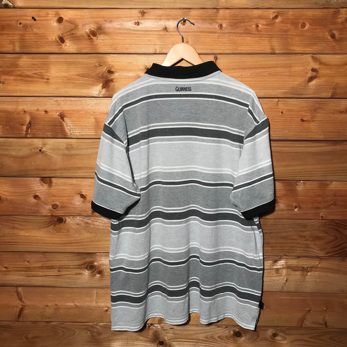 Guinness Striped polo t shirt