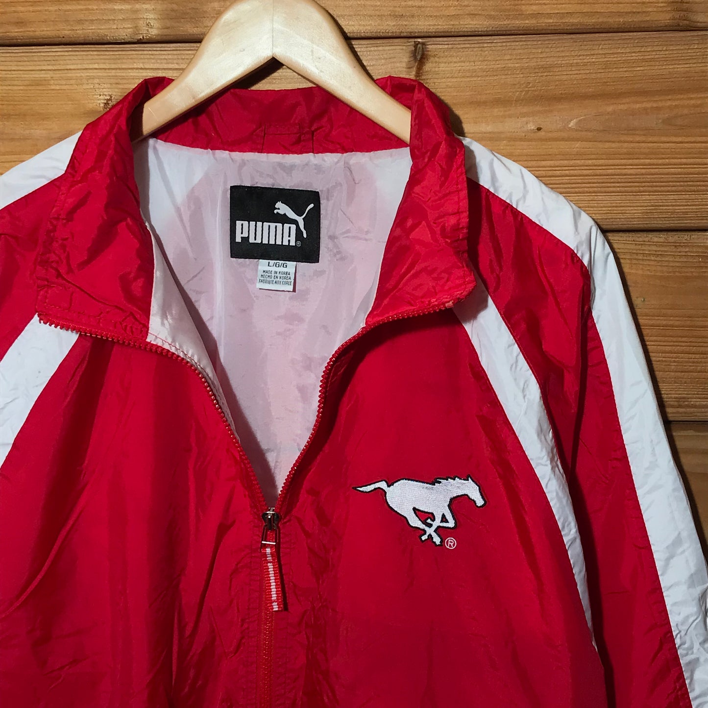 Puma CFL Calgary Stampeders windbreaker jacket