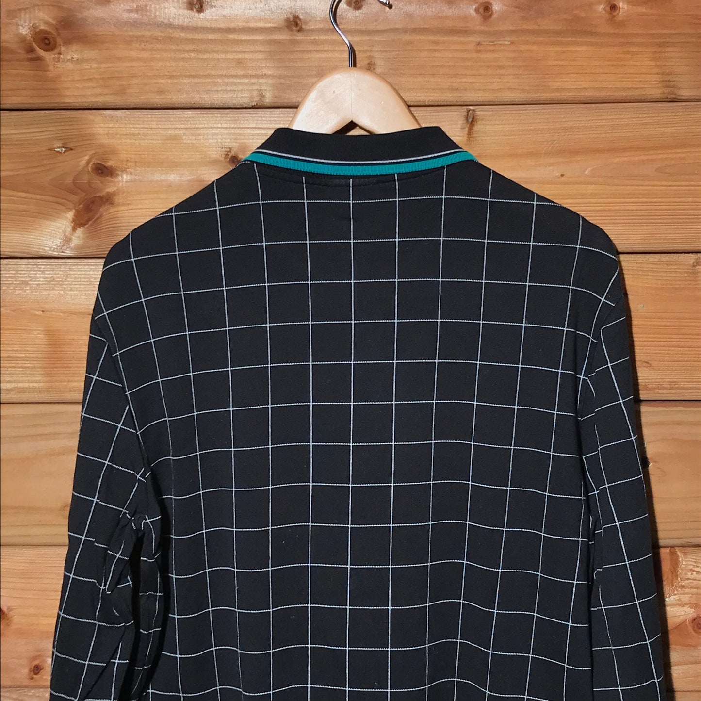 Lacoste Grid long sleeve polo t shirt