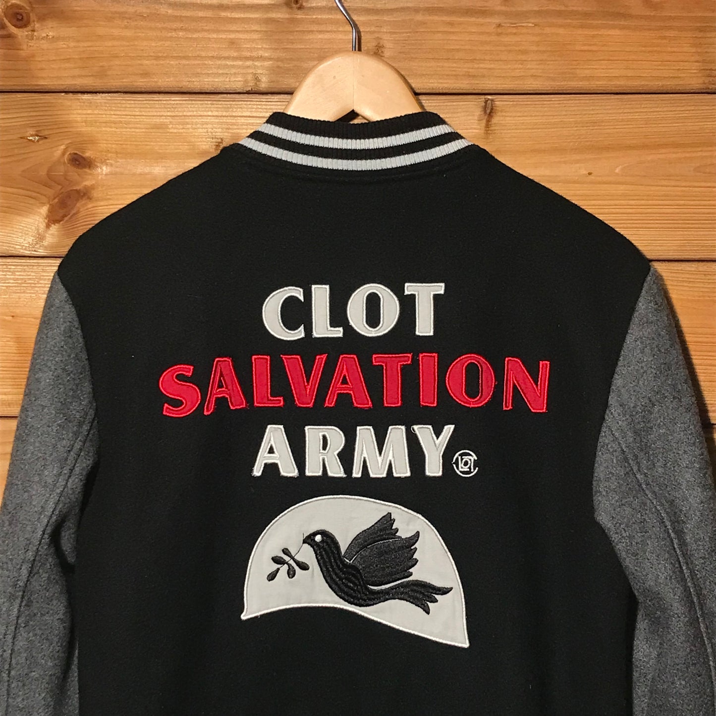 Clottee, Clot Salvation Army varsity jacket