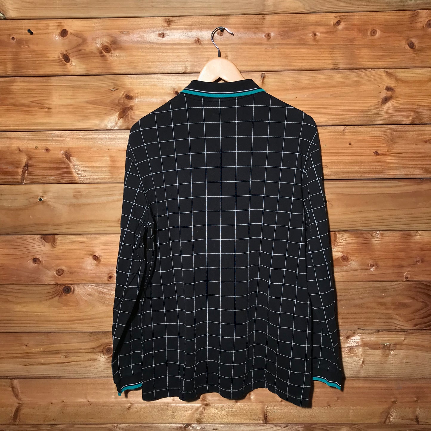 Lacoste Grid long sleeve polo t shirt