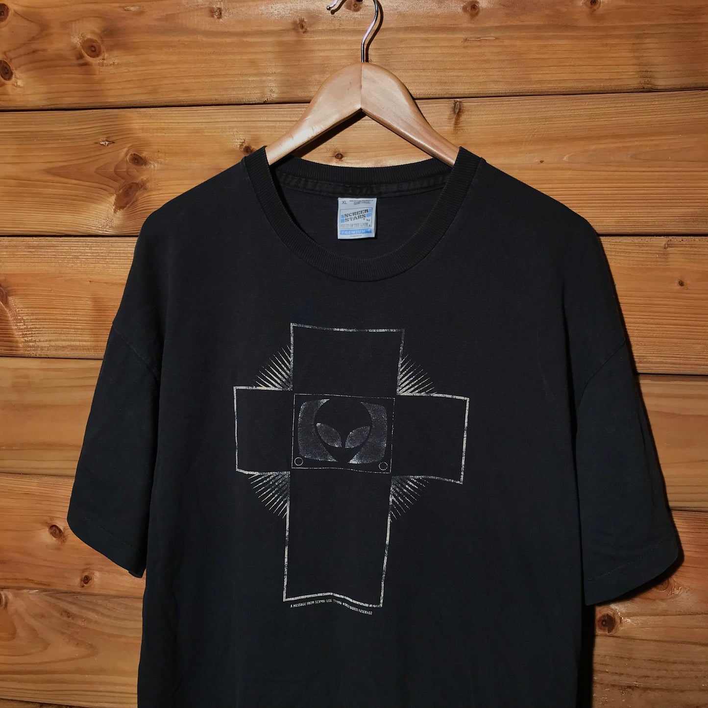 1996 A Message From SCHWA Alien t shirt