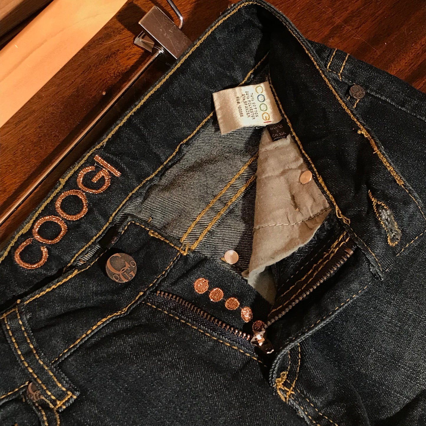 Coogi Australia Paisley denim jeans