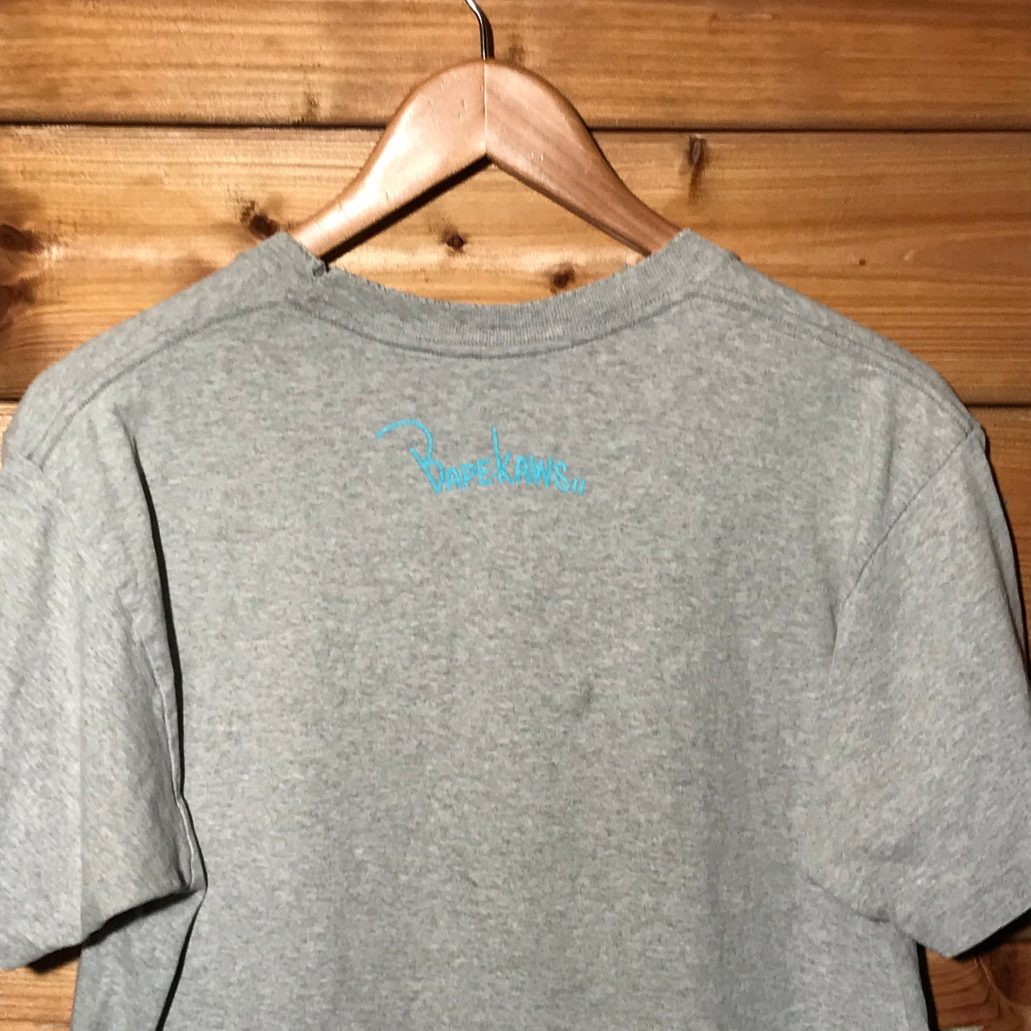 Bape, A Bathing Ape x Kaws Spellout t shirt