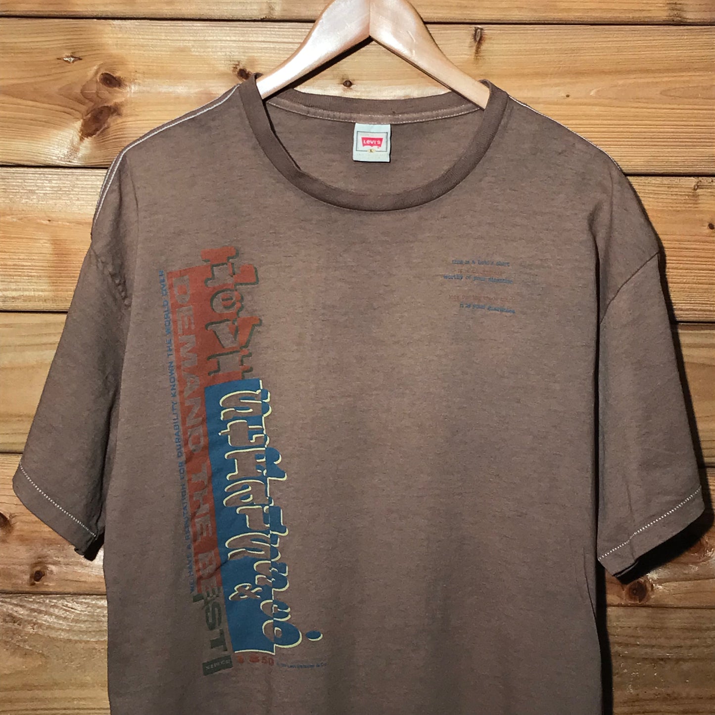 1995 Levis The Best Spellout t shirt
