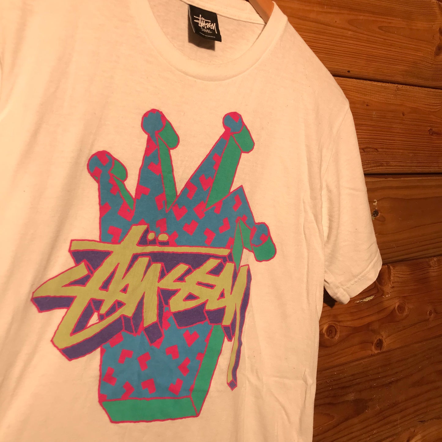 Stüssy Crown and Script logo t shirt