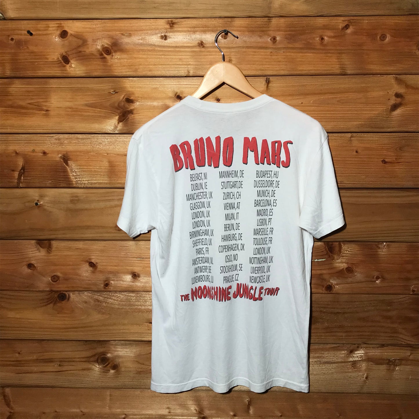 2014 Bruno Mars Moonshine Jungle tour t shirt
