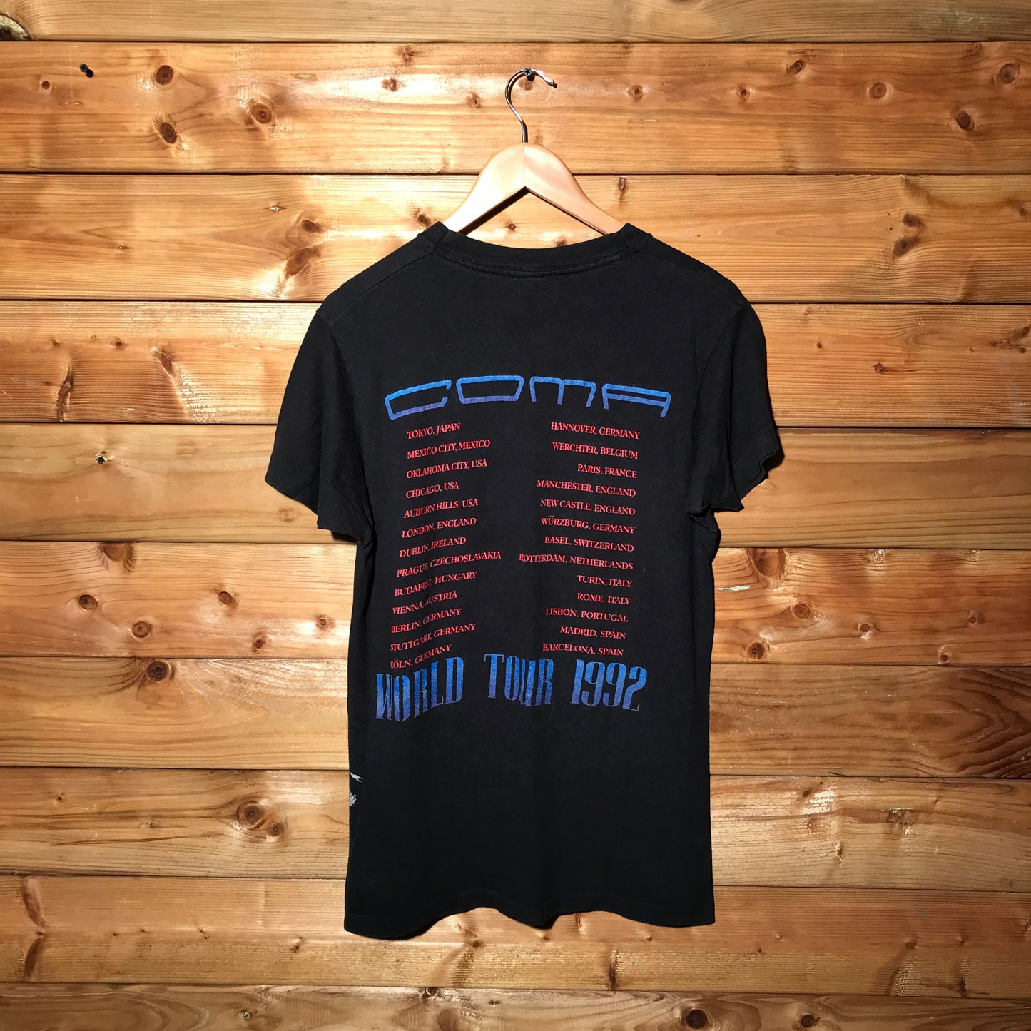1992 Guns N Roses Coma World Tour t shirt