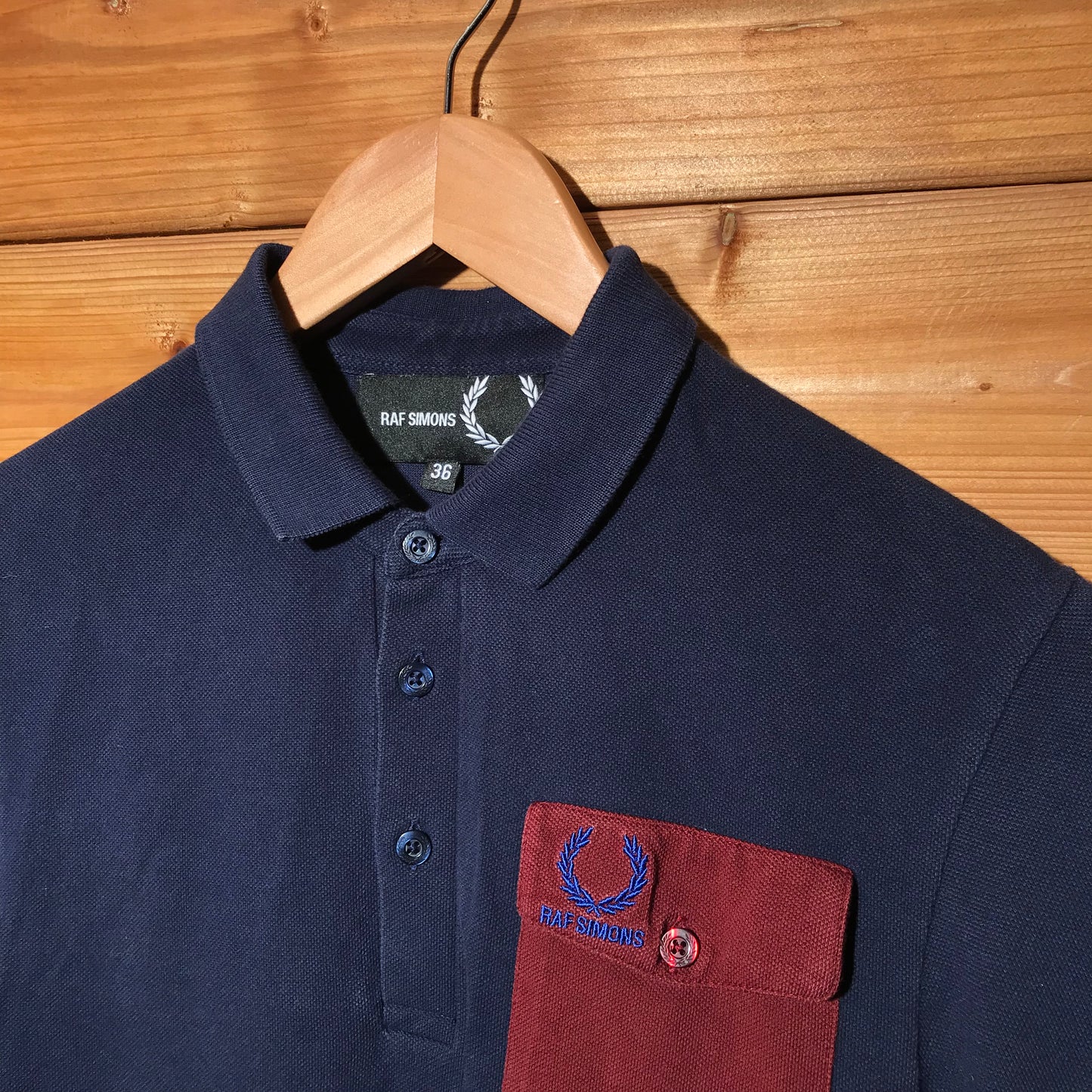 Fred Perry x Raf Simons double pocket polo t shirt