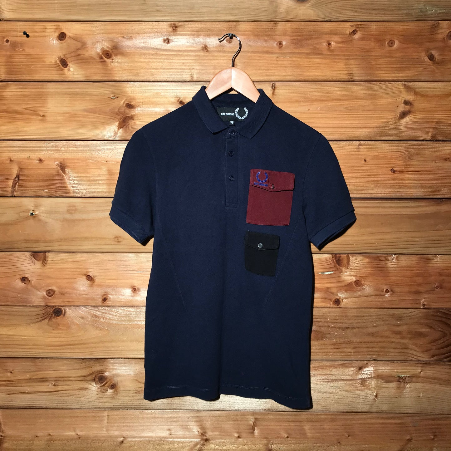 Fred Perry x Raf Simons double pocket polo t shirt