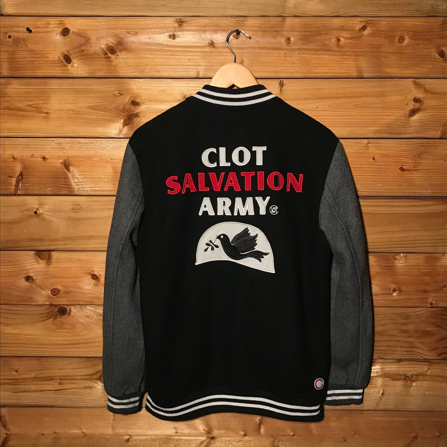 Clottee, Clot Salvation Army varsity jacket