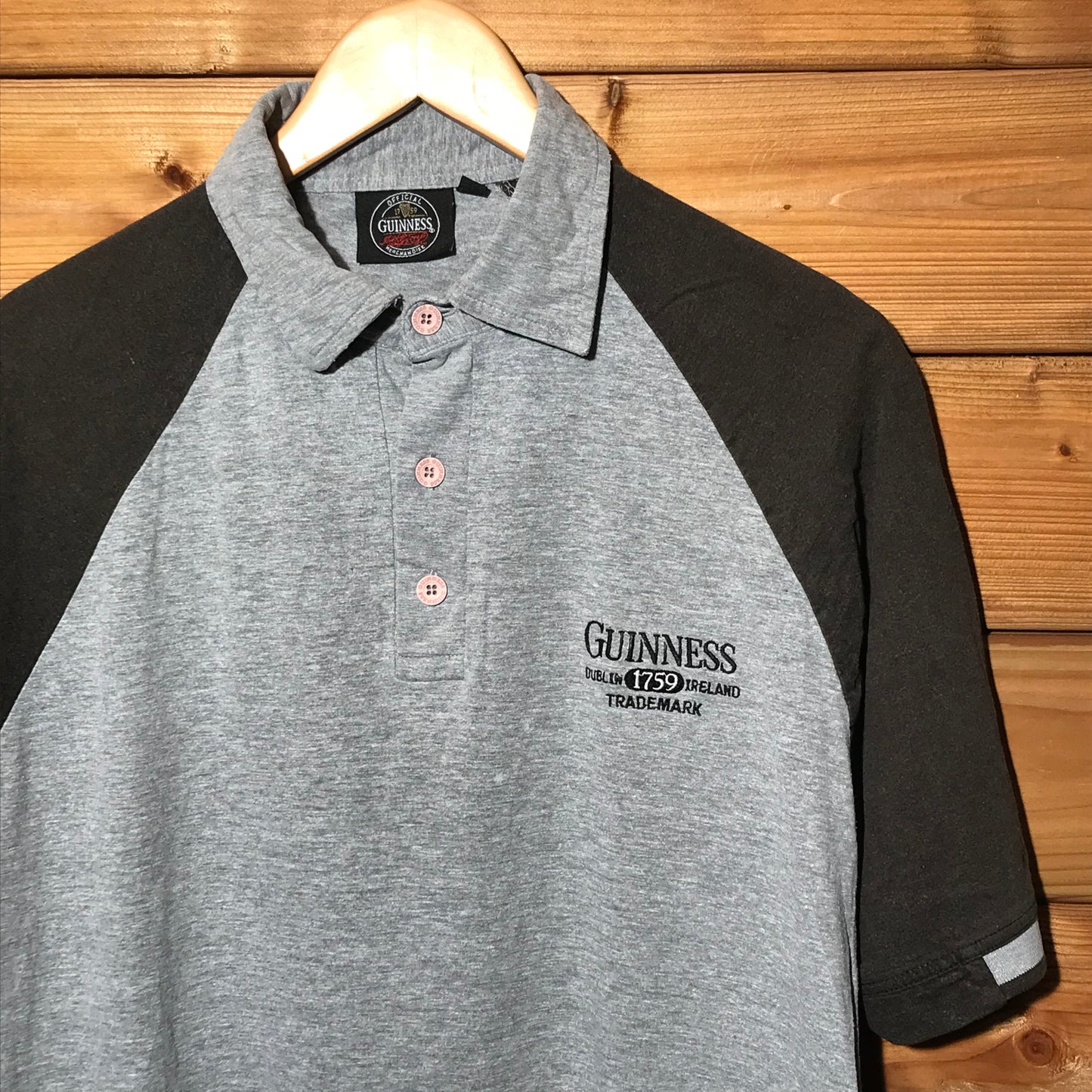 Guinness Two Tone polo t shirt