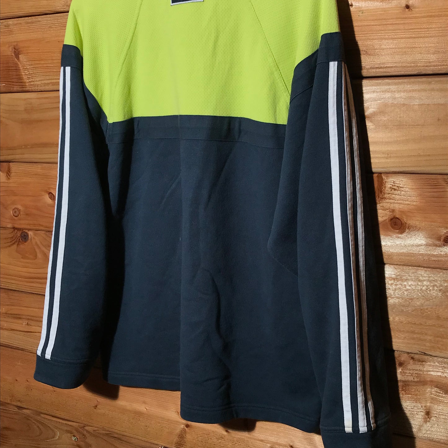 90s Adidas Striped Split sweatshirt