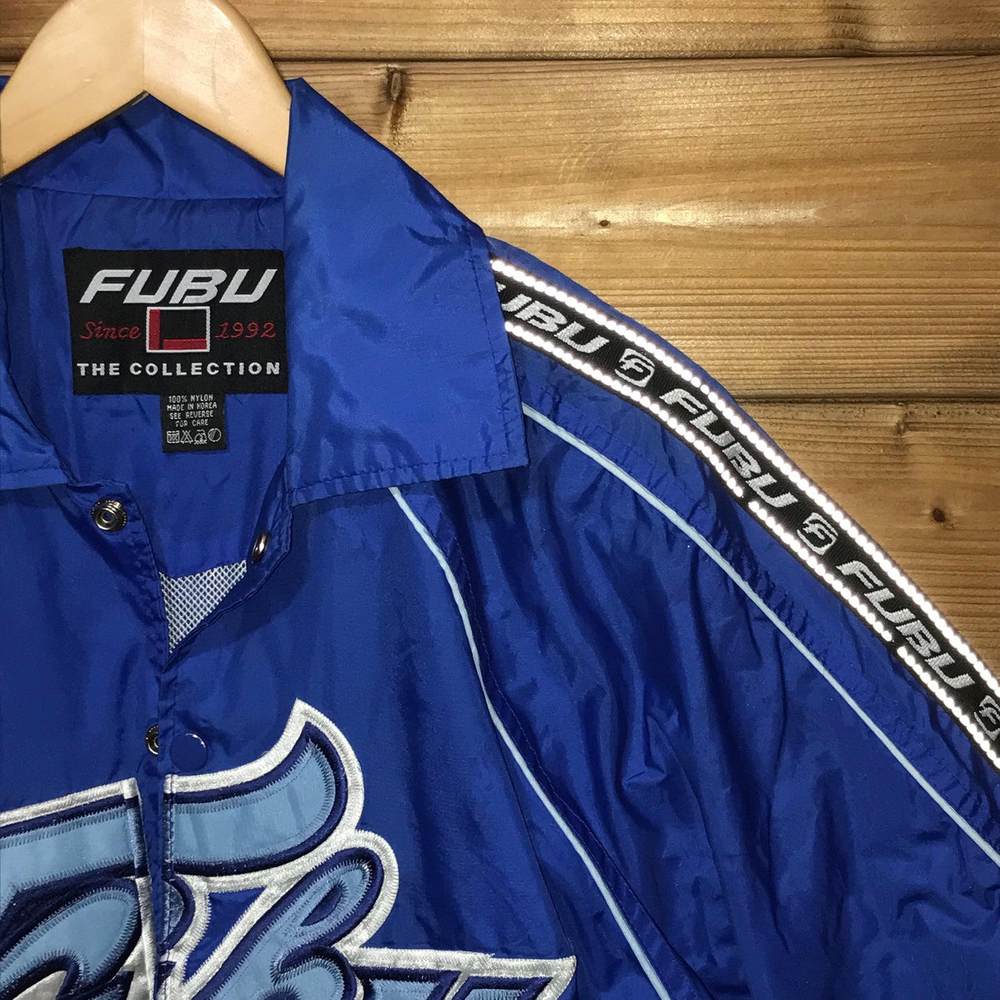 Fubu League 05 taped windbreaker jacket