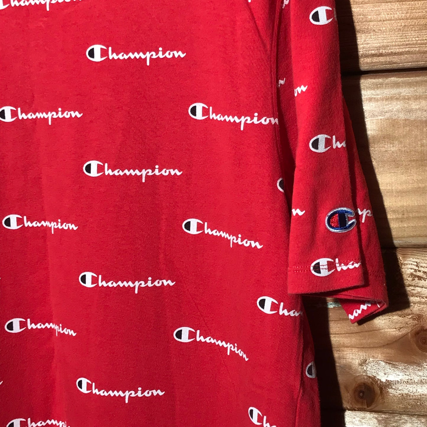 Champion Repeat Script t shirt
