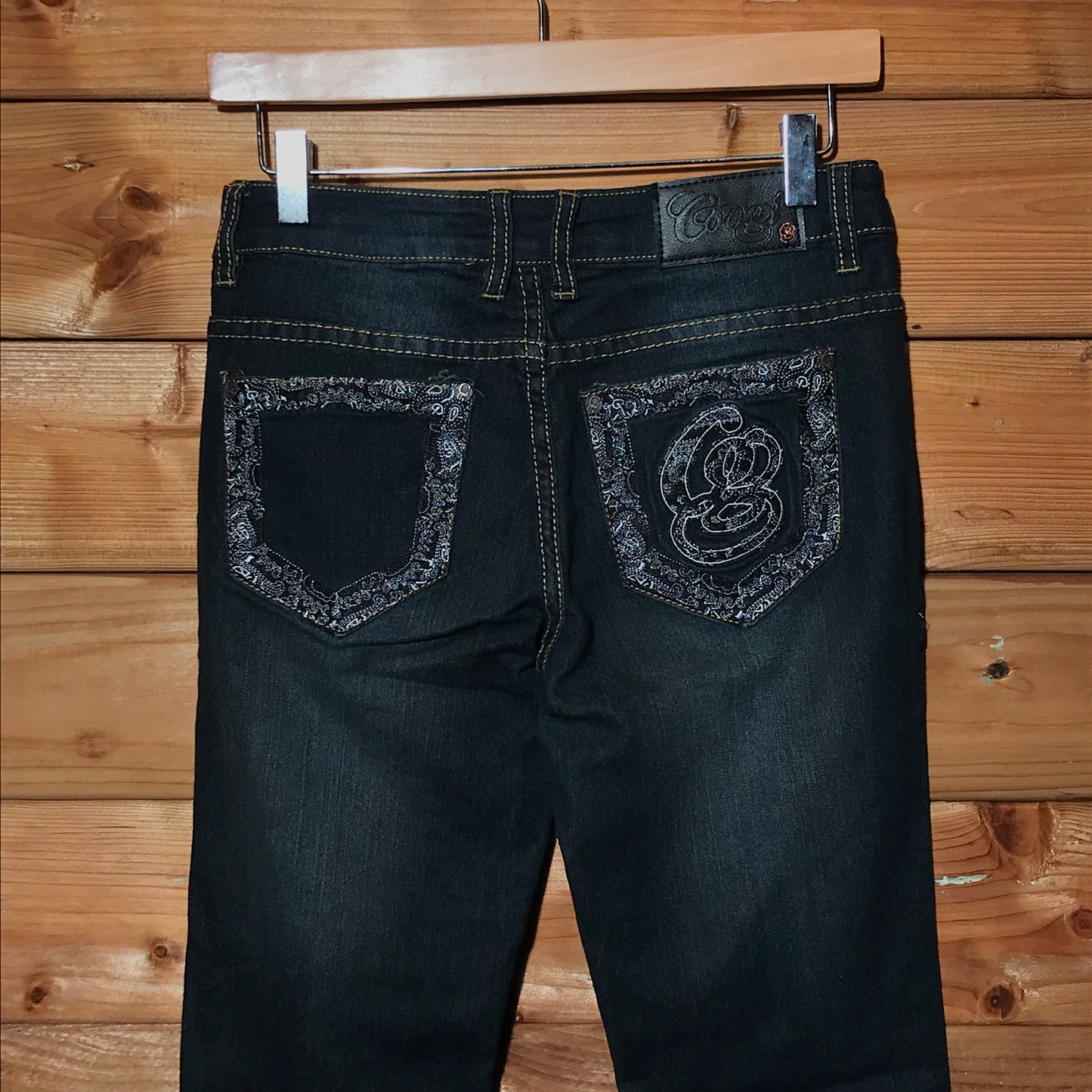Coogi Australia Paisley denim jeans