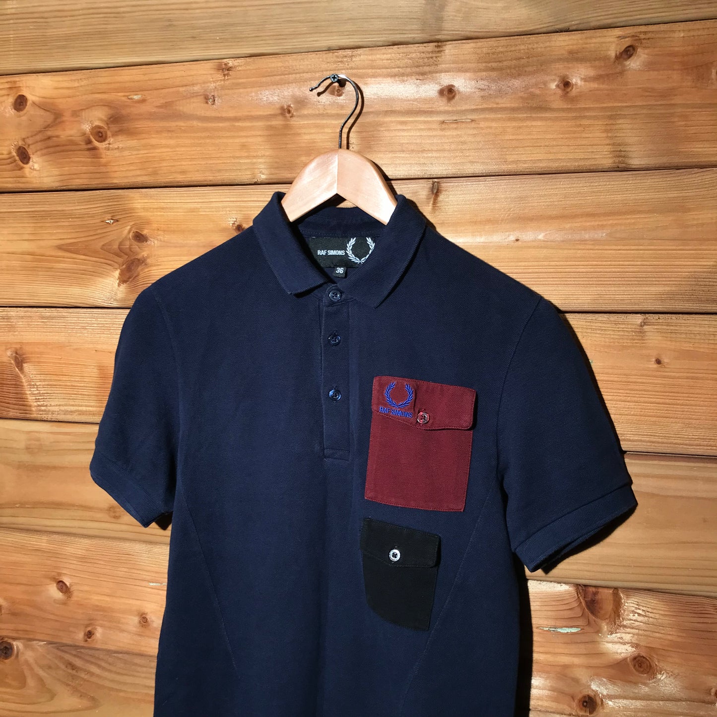 Fred Perry x Raf Simons double pocket polo t shirt