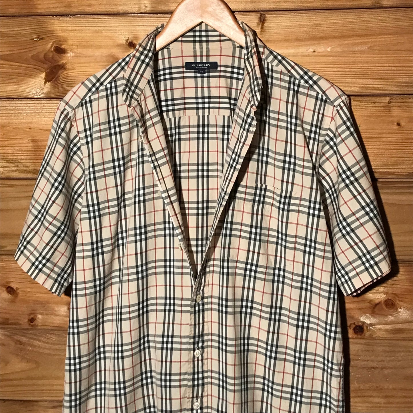 Burberry Nova Check Pattern short sleeve button up shirt