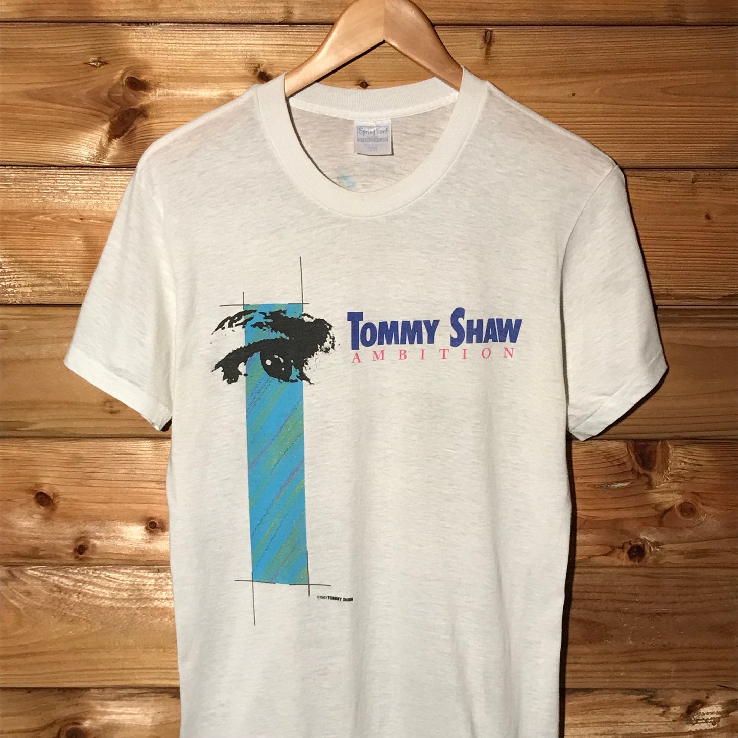 1987 Tommy Shaw Ambition USA Tour t shirt