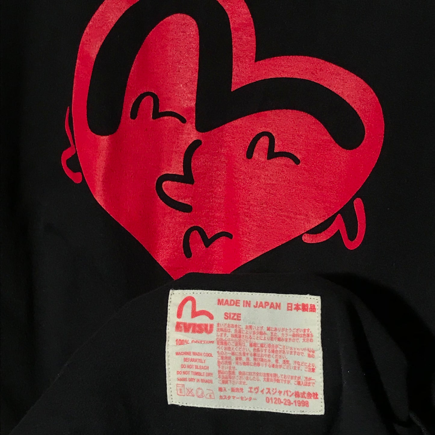 Evisu Love Heart Multi Gull t shirt