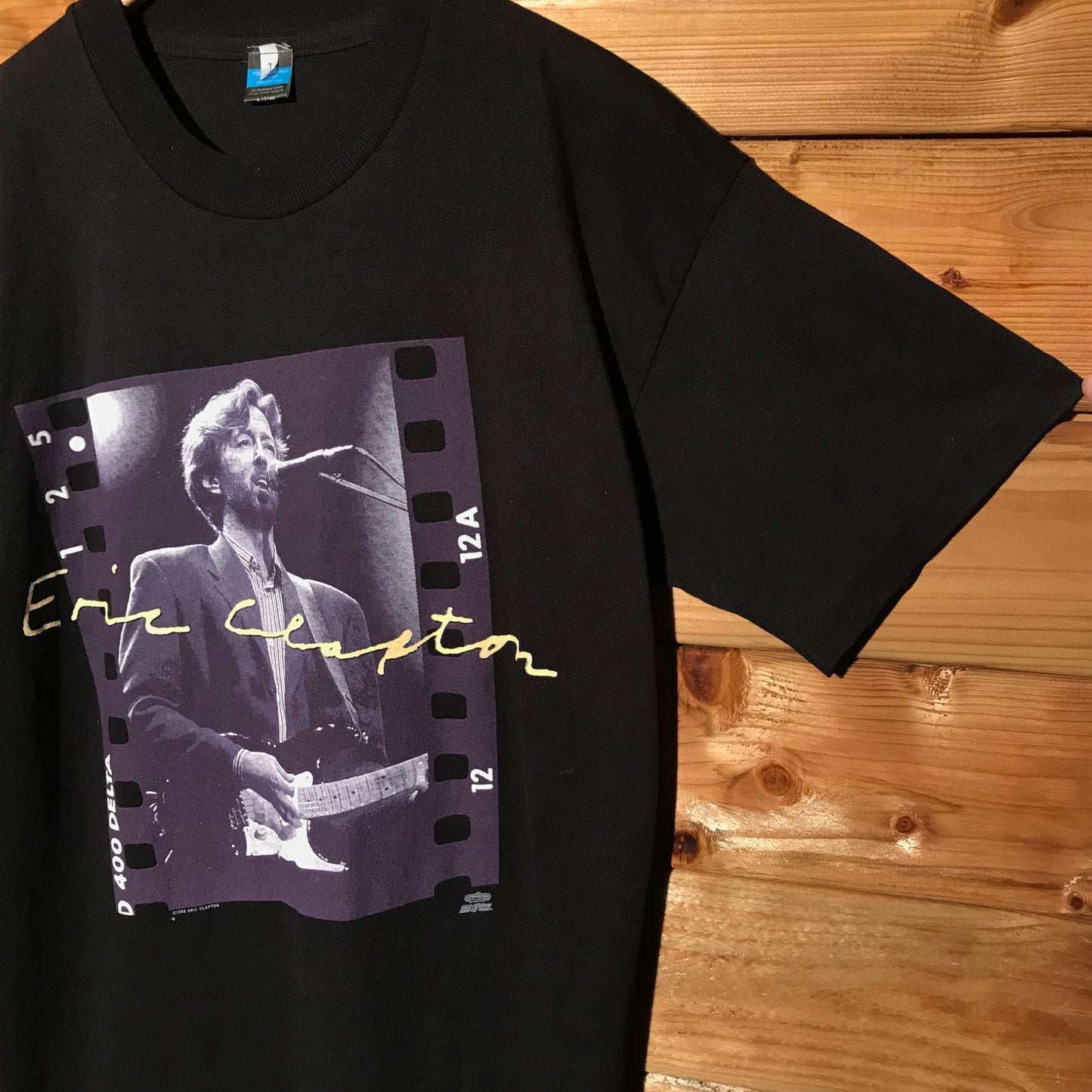 1992 Eric Clapton Film Reel Photo t shirt