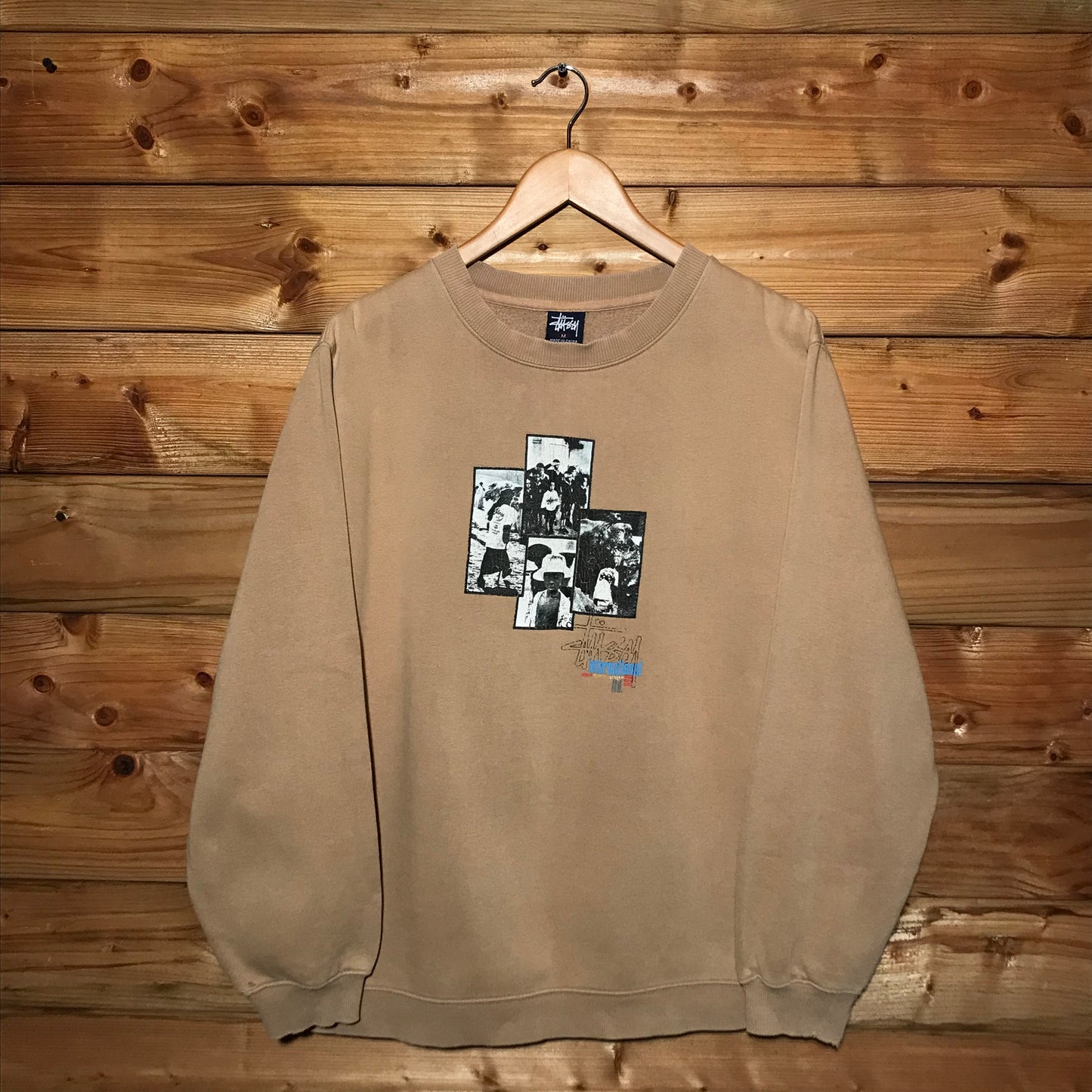 1998 Stüssy International Stock Poster Photo Collage sweatshirt