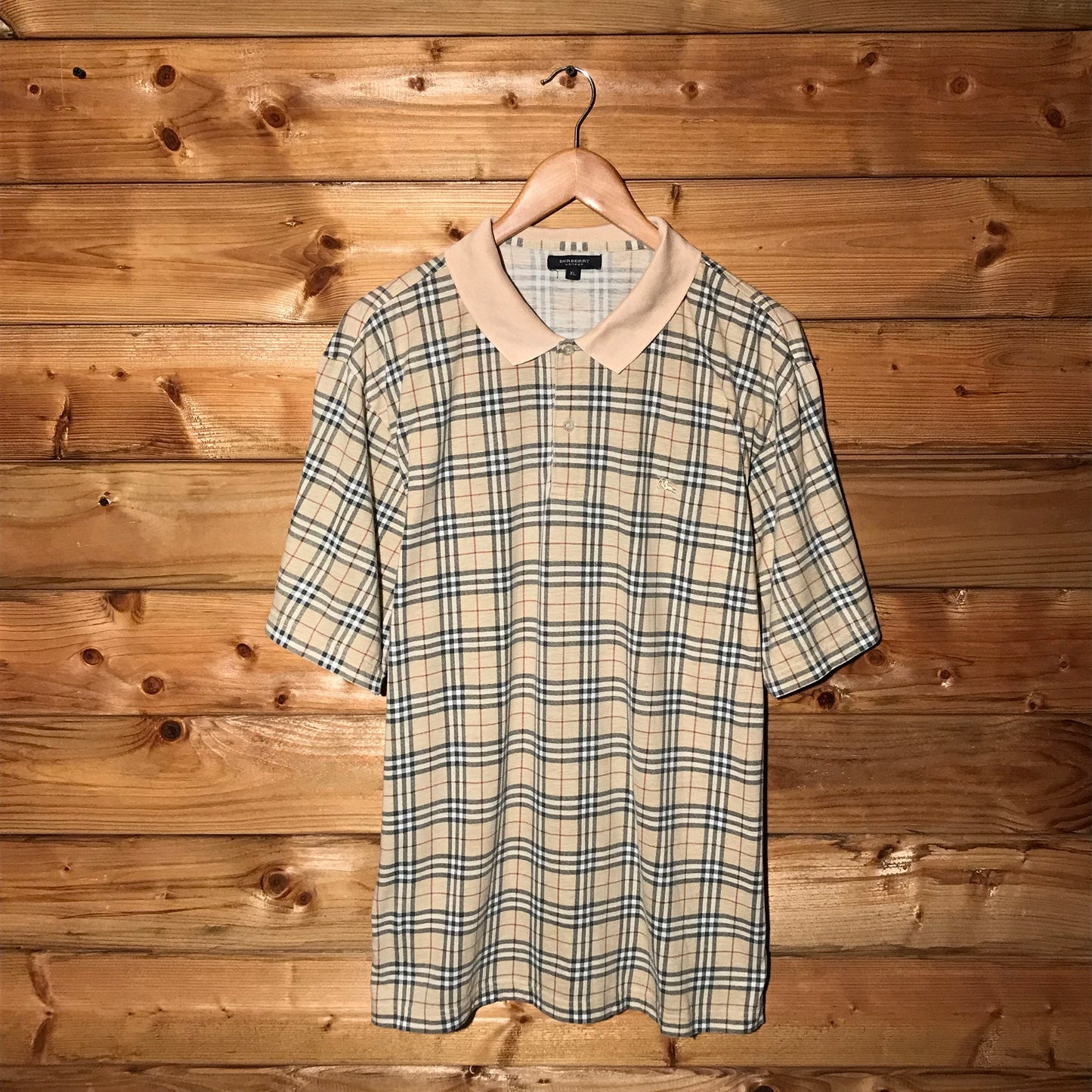 Burberry Nova Check Pattern short sleeve polo t shirt