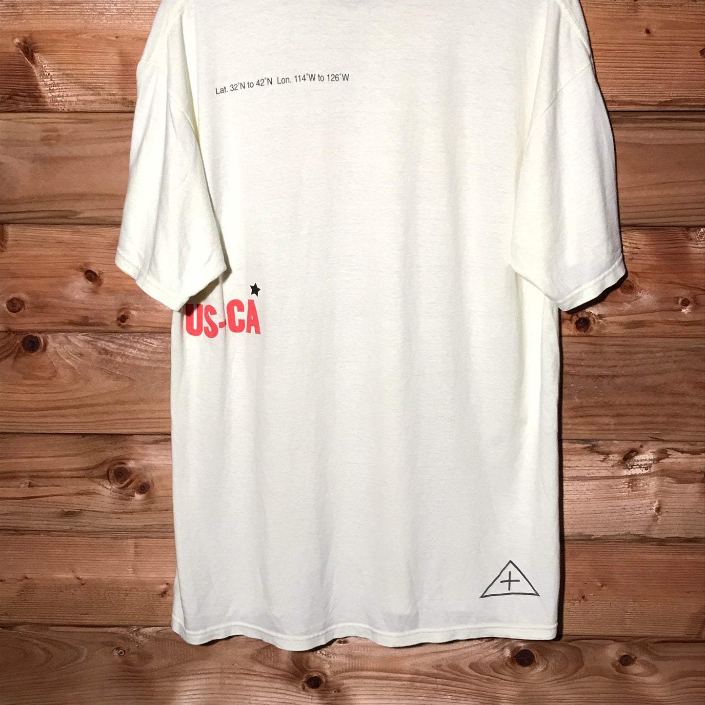 Stüssy US-CA Coordinates Centre Spellout t shirt