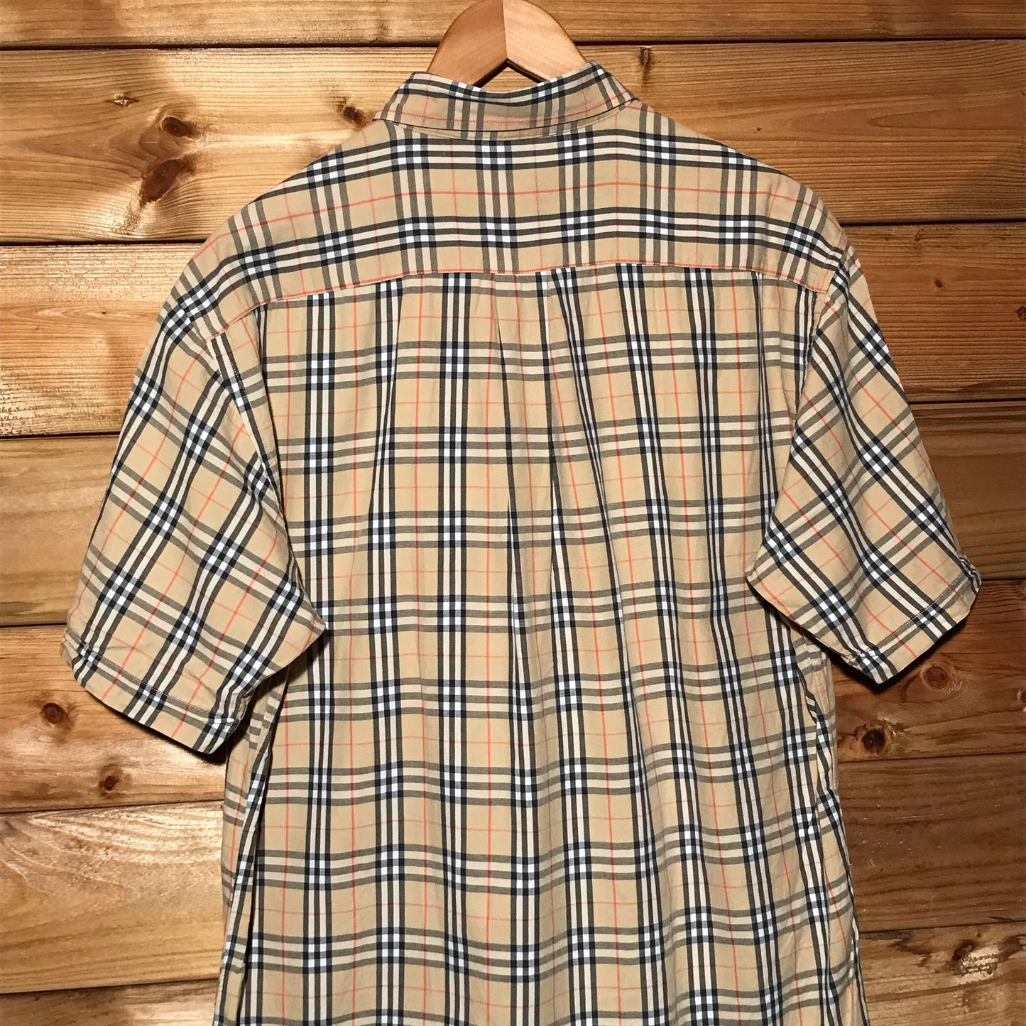 Burberry Nova Check Pattern short sleeve button up shirt