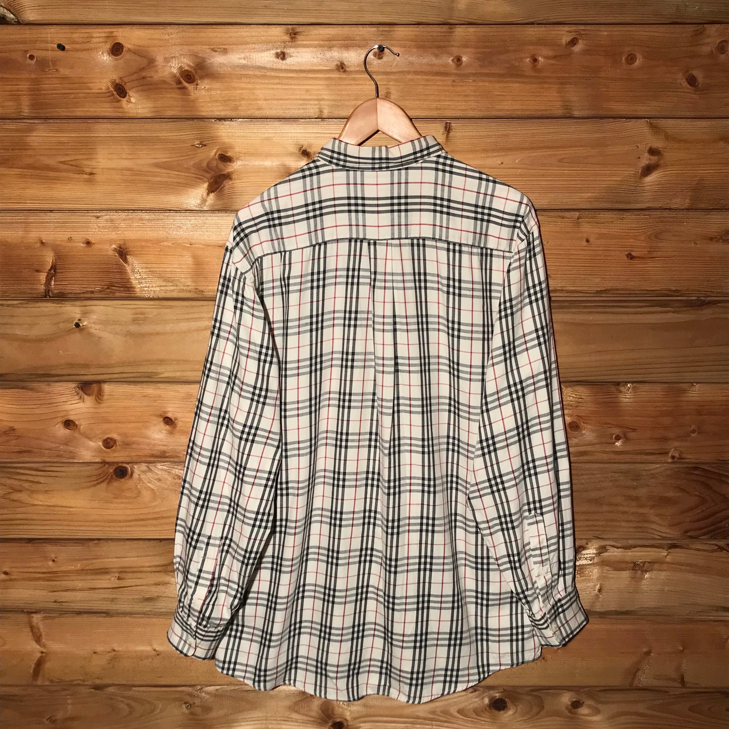 Burberry Nova Check Pattern long sleeve button up shirt