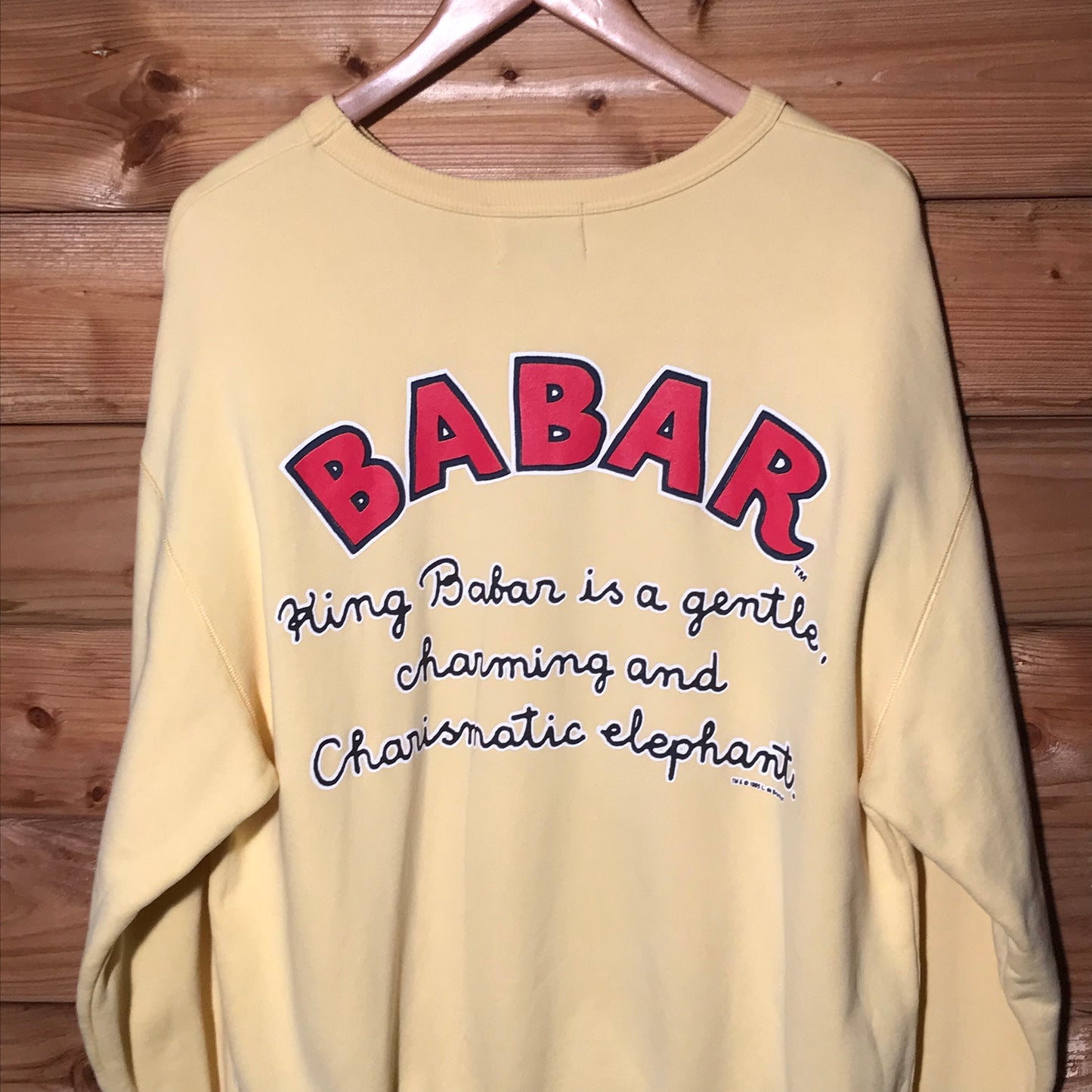 1995 Babar King Of The Elephants sweatshirt