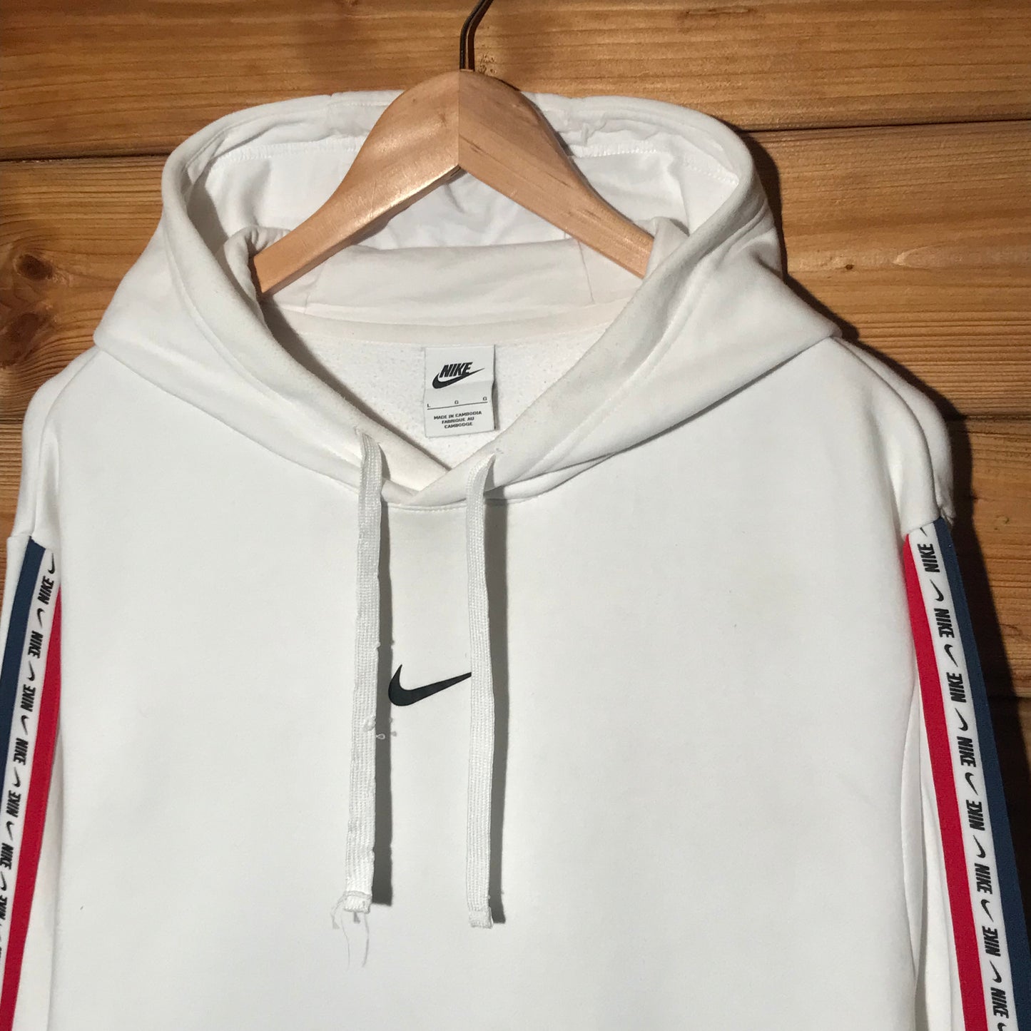 Nike Taped Spellout Centre Swoosh hoodie