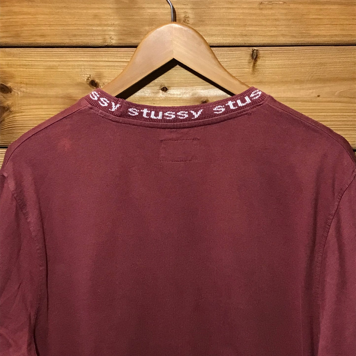 Stüssy Collar Repeat Spellout long sleeve t shirt