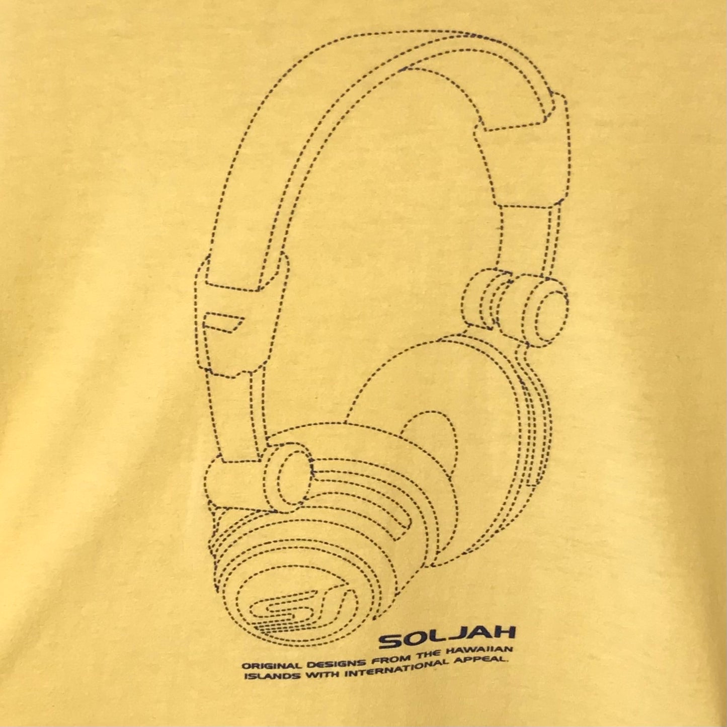 90s Soljah Worldwide Headphones Outline t shirt